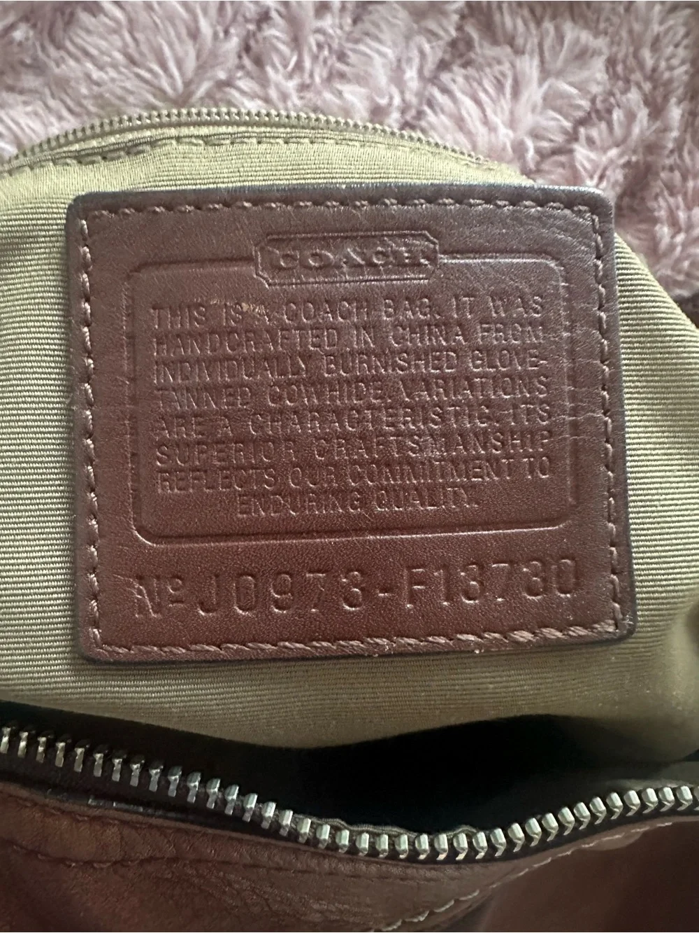 Vintage Coach SoHo Pleated Bag F13730
